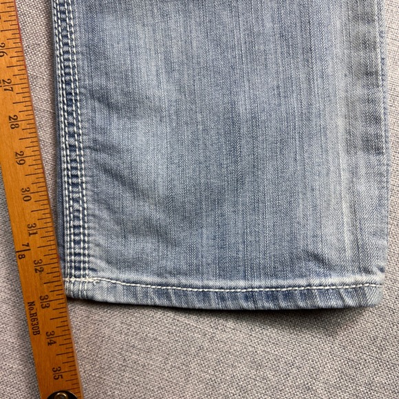 BKE Tyler Straight Jeans Men 34x33 Light Wash Blue Denim Normcore Everyday - Picture 9 of 13